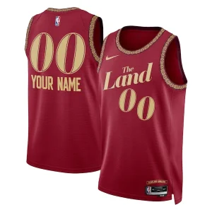 Raffinato Cleveland Cavaliers Nike Unisex 2023/24 Custom Swingman Jersey Wine City Edition per i Fan Veri