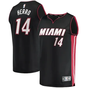 Gorgeous Incantevole Tyler Herro Miami Heat Fast Break Replica Jersey Icon Edition Black per i Fan Veri