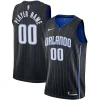 Elegante Accattivante Resistente Orlando Magic Nike 2020/21 Swingman Custom Jersey Icon Edition Black/White per i Fan Veri
