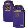 Prestigioso Accattivante Versatile LeBron James Los Angeles Lakers Jordan Brand Youth Performance Swingman Jersey Statement Purple per i Fan Veri