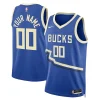 Comodo Milwaukee Bucks Nike Unisex 2024/25 Custom Swingman Jersey City Edition Royal per i Fan Veri