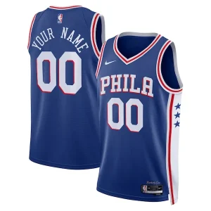 Delizioso Meraviglioso Robusto Philadelphia 76ers Nike Unisex 2022/23 Swingman Custom Jersey Royal Icon Edition per i Fan Veri