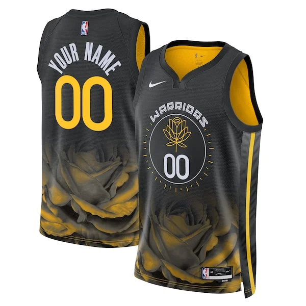 Resistente Gorgeous Carino Golden State Warriors Nike Unisex 2022/23 Swingman Custom Jersey City Edition Black per i Fan Veri