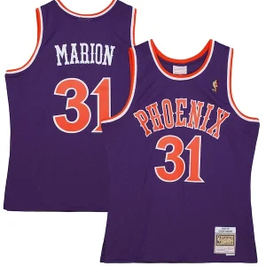 Fantastico Stupendo Incantevole Shawn Marion Phoenix Suns 2001/02 Hardwood Classics Swingman Jersey Purple per i Fan Veri