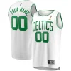 Trendy Classico Duraturo Boston Celtics 2024 NBA Finals Champions Custom Fast Break Jersey White Association Edition per i Fan Veri