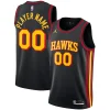 Versatile Prestigioso Atlanta Hawks Jordan Brand Swingman Custom Jersey Statement Edition Black per i Fan Veri
