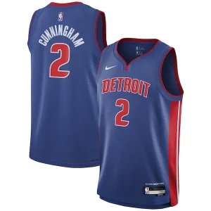 Bellissimo Cade Cunningham Detroit Pistons Nike Youth Swingman Jersey Icon Edition Blue per i Fan Veri
