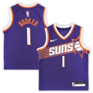 Incantevole Prestigioso Devin Booker Phoenix Suns Nike Preschool Swingman Player Jersey Icon Edition Purple per i Fan Veri
