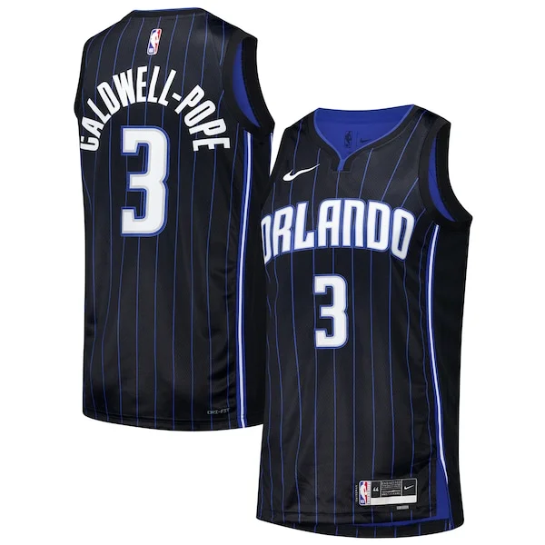 Meraviglioso Stupendo Kentavious Caldwell Pope Orlando Magic Nike Unisex 2024 Offseason Addition Nike Swingman Jersey Black per i Fan Veri