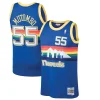 Versatile Bellissimo Eccezionale Dikembe Mutombo Denver Nuggets 1991/92 Hardwood Classics Swingman Jersey Blue per i Fan Veri