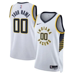 Pratico Sofisticato Attraente Indiana Pacers Nike Unisex Swingman Custom Jersey White Association Edition per i Fan Veri
