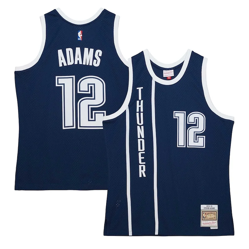 Meraviglioso Steven Adams Oklahoma City Thunder Hardwood Classics Swingman Jersey Navy per i Fan Veri