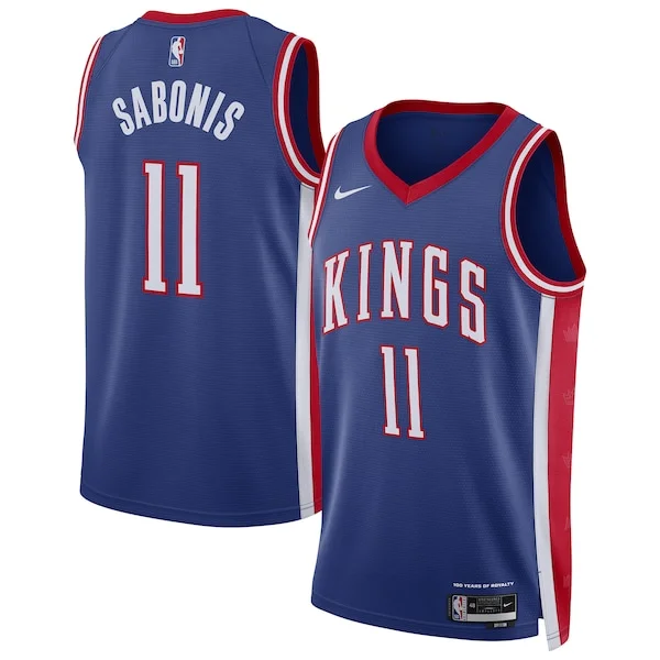 Versatile Ottimo Domantas Sabonis Sacramento Kings Nike Unisex 2024/25 Swingman Player Jersey City Edition Blue per i Fan Veri