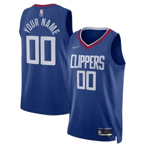 Lussuoso LA Clippers Nike 2021/22 Diamond Swingman Custom Jersey Icon Edition Royal per i Fan Veri
