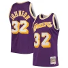 Bellissimo Magic Johnson Los Angeles Lakers 1984/85 Hardwood Classics Swingman Jersey Purple/Gold per i Fan Veri