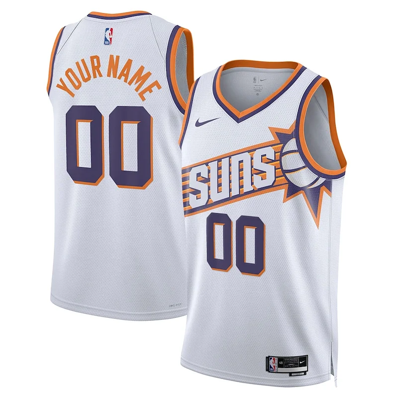Accattivante Meraviglioso Fantastico Phoenix Suns Nike Unisex Swingman Custom Jersey White Association Edition per i Fan Veri