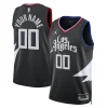 Raffinato LA Clippers Jordan Brand Unisex 2022/23 Swingman Custom Jersey Statement Edition Black per i Fan Veri