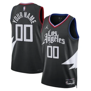 Raffinato LA Clippers Jordan Brand Unisex 2022/23 Swingman Custom Jersey Statement Edition Black per i Fan Veri