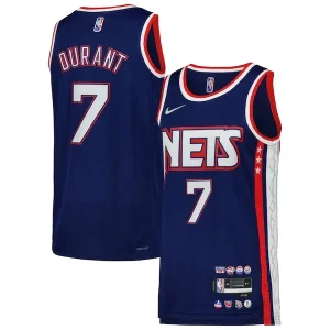 Robusto Kevin Durant Brooklyn Nets Nike Swingman Player Jersey City Edition Blue/Gray per i Fan Veri