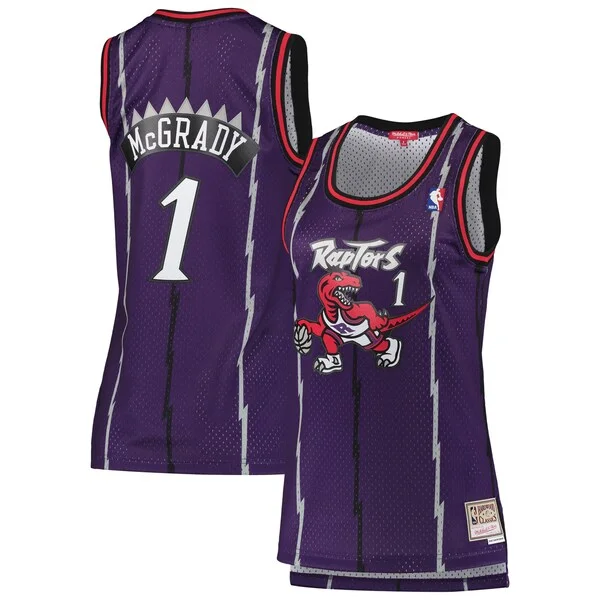 Raffinato Meraviglioso Attraente Tracy McGrady Toronto Raptors Women's 1998/99 Hardwood Classics Swingman Jersey Purple per i Fan Veri