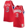 Comodo Ottimo Fantastico Allen Iverson Philadelphia 76ers Big & Tall 1996/97 NBA 75th Anniversary Diamond Swingman Jersey Red per i Fan Veri
