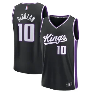 Ottimo Accattivante Meraviglioso DeMar DeRozan Sacramento Kings Fast Break Replica Player Jersey Icon Edition Black per i Fan Veri