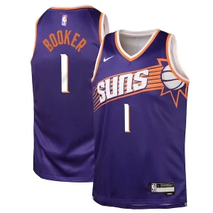 Ottimo Fantastico Trendy Devin Booker Phoenix Suns Nike Youth Swingman Jersey Icon Edition Purple per i Fan Veri