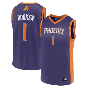 Eccezionale Versatile Men's Devin Booker Purple Phoenix Suns Player Jersey per i Fan Veri