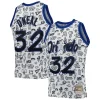 Splendido Stupendo Fantastico Shaquille O'Neal Orlando Magic 1994/95 Hardwood Classics Doodle Swingman Player Jersey White per i Fan Veri