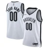 Elegante Magnifico Brooklyn Nets Nike Unisex Swingman Custom Jersey White Association Edition per i Fan Veri