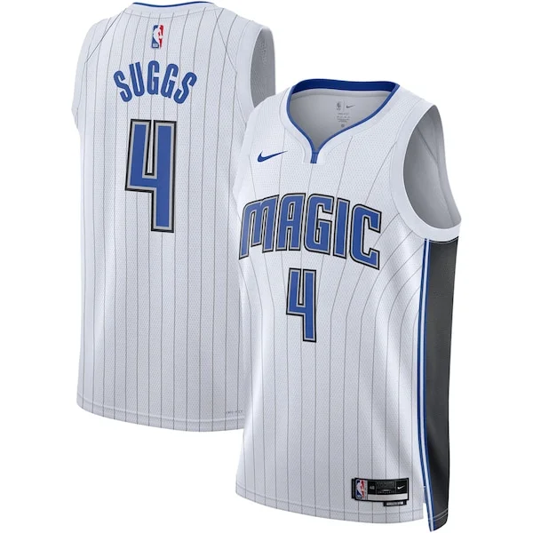 Comodo Gorgeous Bellissimo Jalen Suggs Orlando Magic Nike Unisex Swingman Jersey Association Edition White/Black per i Fan Veri