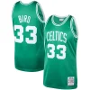 Fantastico Bellissimo Ottimo Larry Bird Boston Celtics 1985/86 Hardwood Classics Authentic Jersey Kelly Green per i Fan Veri