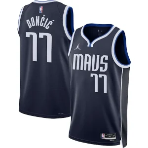 Robusto Gorgeous Luka Dončić Dallas Mavericks Jordan Brand Unisex Swingman Jersey Statement Edition Navy per i Fan Veri