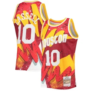 Comodo Prestigioso Sam Cassell Houston Rockets Hardwood Classics 1993/94 Hyper Hoops Swingman Jersey Red per i Fan Veri