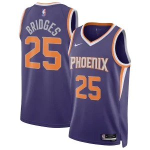 Classico Eccezionale Magnifico Mikal Bridges Phoenix Suns Nike Unisex Swingman Jersey Icon Edition Purple/White per i Fan Veri