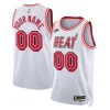Attraente Miami Heat Nike Unisex 2022/23 Custom Swingman Jersey Classic Edition White per i Fan Veri