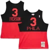 Fascinante Allen Iverson Philadelphia 76ers 2003/04 Hardwood Classics Reload 2.0 Swingman Jersey Black per i Fan Veri