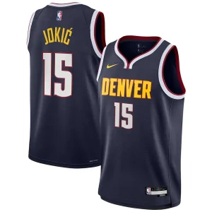 Robusto Versatile Elegante Nikola Jokic Denver Nuggets Nike Youth Swingman Jersey Icon Edition Navy per i Fan Veri