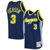 Classico Fascinante Delizioso Allen Iverson Denver Nuggets Hardwood Classics Swingman Jersey Navy per i Fan Veri