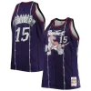Bellissimo Vince Carter Toronto Raptors Big & Tall 1998/99 NBA 75th Anniversary Diamond Swingman Jersey Purple per i Fan Veri