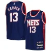 Lussuoso Fascinante Accattivante James Harden Brooklyn Nets Nike Youth Swingman Jersey City Edition Navy per i Fan Veri