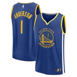 Raffinato Kyle Anderson Golden State Warriors Youth Fast Break Replica Player Jersey Icon Edition Royal per i Fan Veri