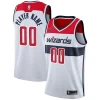 Meraviglioso Washington Wizards Nike 2020/21 Swingman Custom Jersey Association Edition White per i Fan Veri