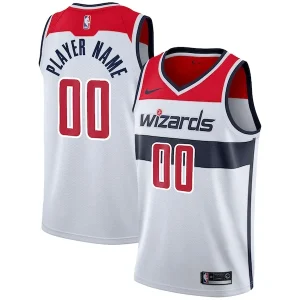 Meraviglioso Washington Wizards Nike 2020/21 Swingman Custom Jersey Association Edition White per i Fan Veri