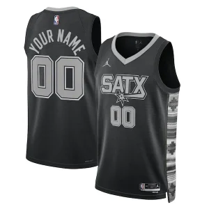 Duraturo Bellissimo Classico San Antonio Spurs Jordan Brand Unisex 2022/23 Swingman Custom Jersey Statement Edition Black per i Fan Veri