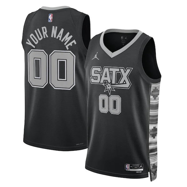 Duraturo Bellissimo Classico San Antonio Spurs Jordan Brand Unisex 2022/23 Swingman Custom Jersey Statement Edition Black per i Fan Veri