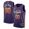 Fantastico Splendido Phoenix Suns Nike Unisex 2023/24 Custom Swingman Jersey Purple City Edition per i Fan Veri