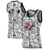 Carino Vince Carter Toronto Raptors Women's 1998 Doodle Swingman Jersey White per i Fan Veri
