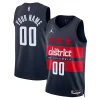 Trendy Washington Wizards Jordan Brand Unisex 2024/25 Custom Swingman Jersey Statement Edition Navy per i Fan Veri