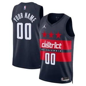 Trendy Washington Wizards Jordan Brand Unisex 2024/25 Custom Swingman Jersey Statement Edition Navy per i Fan Veri